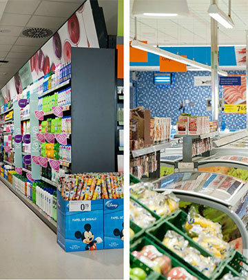 Les lampes LED Philips confèrent un nouvel éclat aux produits dans les supermarchés Consum, à Valence