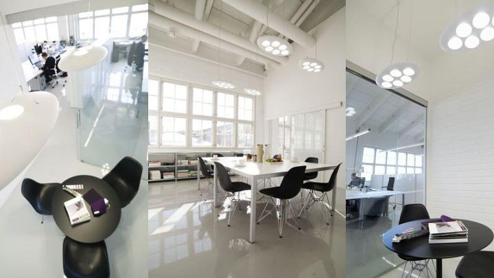 L'éclairage moderne pour bureaux de Philips met en lumière les bureaux, les salles de réunion et les espaces de détente de Pentagon Design