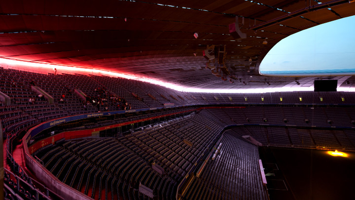 LED façade at Allianz Arena, Munich, Germany