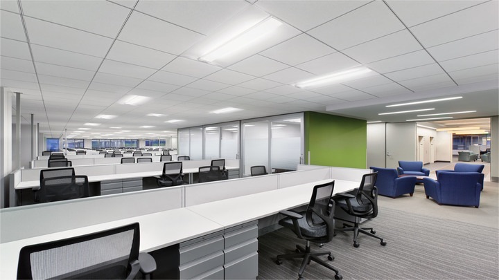 image de luminaires UV-C Philips pour les bureaux
