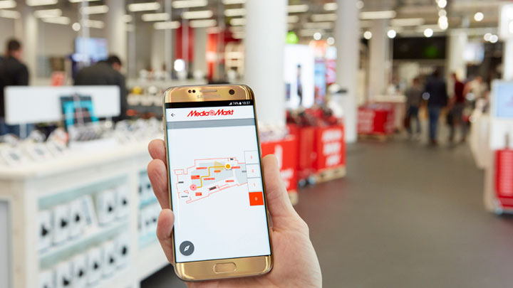 Philips Lighting Indoor Positioning Media Markt