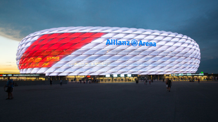Éclairage spécial de l’Allianz Arena pour la Coupe Audi, par Philips – Éclairage sportif