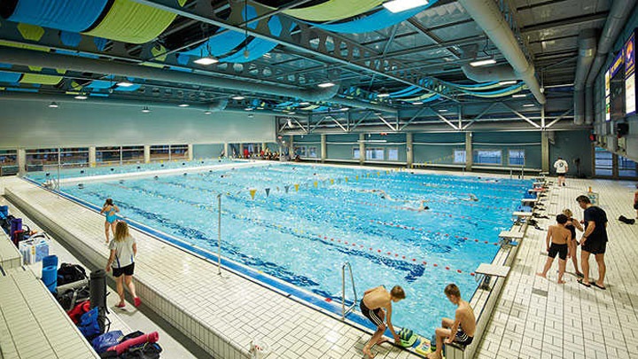 Indoor lighting for swimming pool