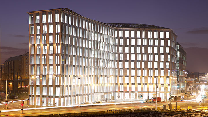 Siège Rabot Dutilleul et Nacarat. Euralille. Architecte : Dominique Perrault  Photo : Xavier Mouton – Studio Horizon